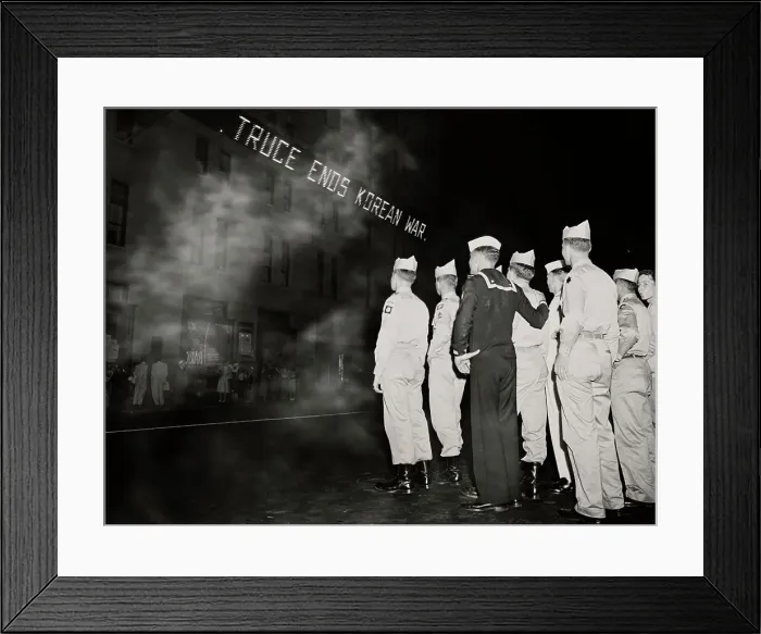 Framed Print : Korean War Armistice Announcement Framed Print : Korean War Armistice Announcement