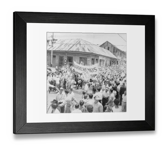 Framed Print : Rally for Candidate in Costa Rica Capitol Framed Print : Rally for Candidate in Costa Rica Capitol