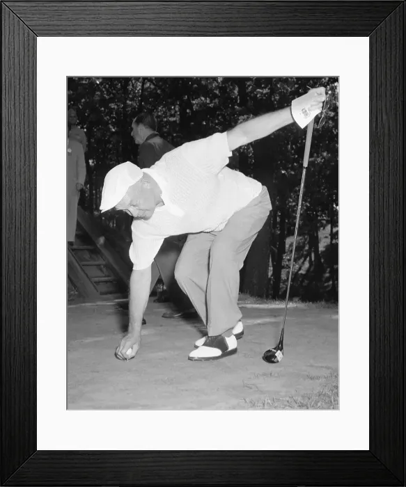 Framed Print : President Eisenhower Teeing Off Framed Print : President Eisenhower Teeing Off