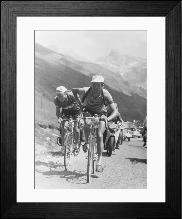 Framed Print : French Cyclist Louison Bobet During the 1953 Tour de France Framed Print : French Cyclist Louison Bobet During the 1953 Tour de France