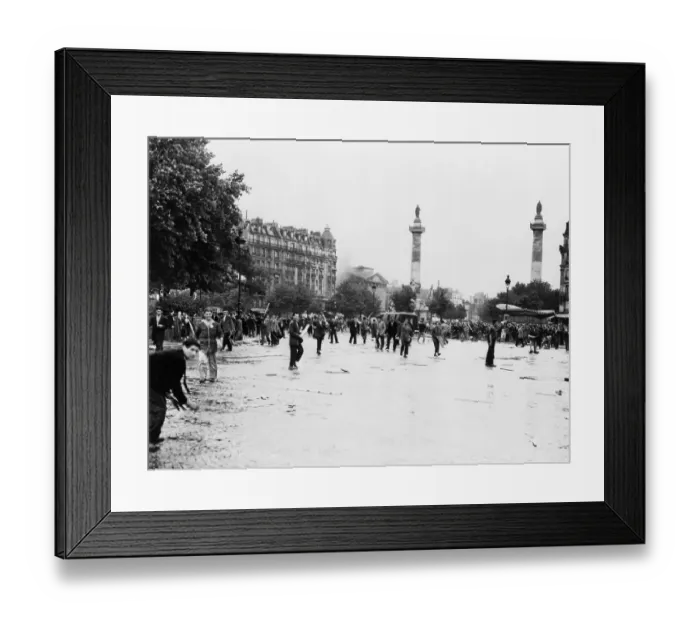 Framed Print : Communist Rioters Prepare to Fight Framed Print : Communist Rioters Prepare to Fight