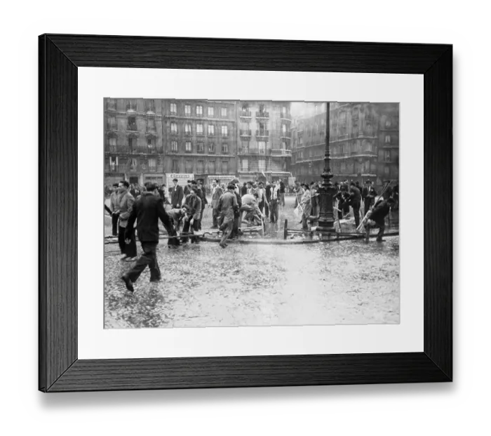 Framed Print : Red Rioters Disrupt Bastille Day Framed Print : Red Rioters Disrupt Bastille Day