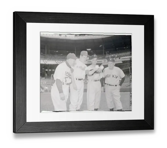 Framed Print : Casey Stengel with Baseball Players Framed Print : Casey Stengel with Baseball Players