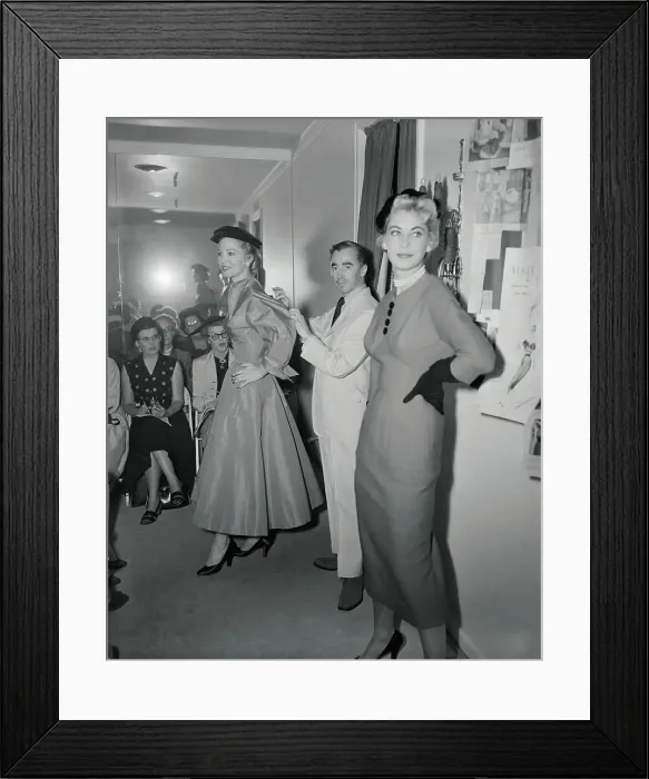 Framed Print : Charles James with Models Framed Print : Charles James with Models