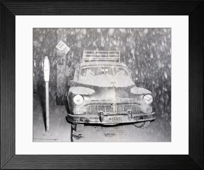 Framed Print : Ashfall Looks Like Snow On Parked Car Framed Print : Ashfall Looks Like Snow On Parked Car
