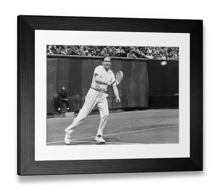 Framed Print : Von Cramm Playing Tennis Framed Print : Von Cramm Playing Tennis