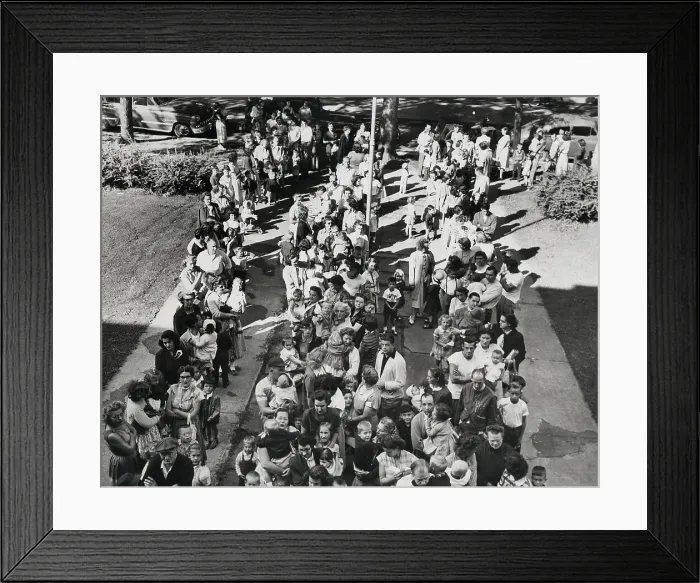 Framed Print : Children To Be Vaccinated For Polio Framed Print : Children To Be Vaccinated For Polio