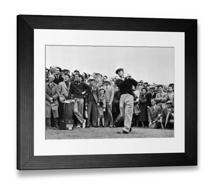 Framed Print : Ben Hogan Swinging Golf Club Framed Print : Ben Hogan Swinging Golf Club