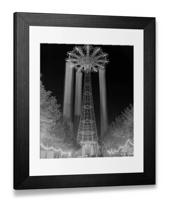 Framed Print : View of the Skyscraping Parachute Jump Framed Print : View of the Skyscraping Parachute Jump