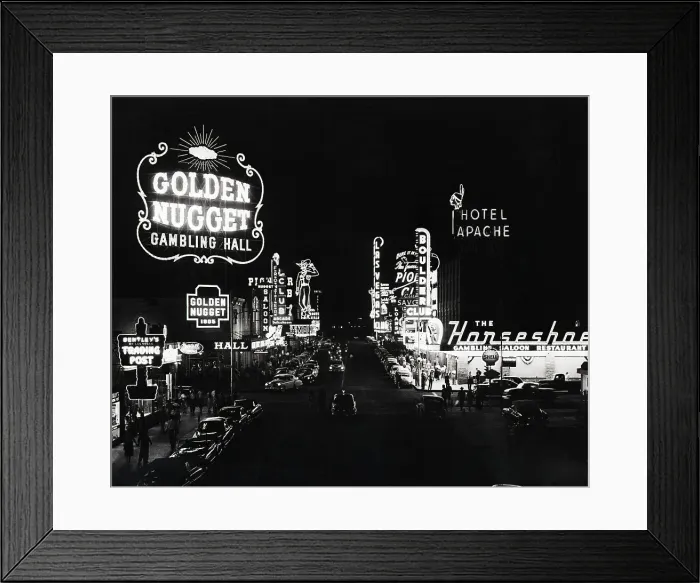 Framed Print : Neon Casino Lights in Las Vegas Framed Print : Neon Casino Lights in Las Vegas