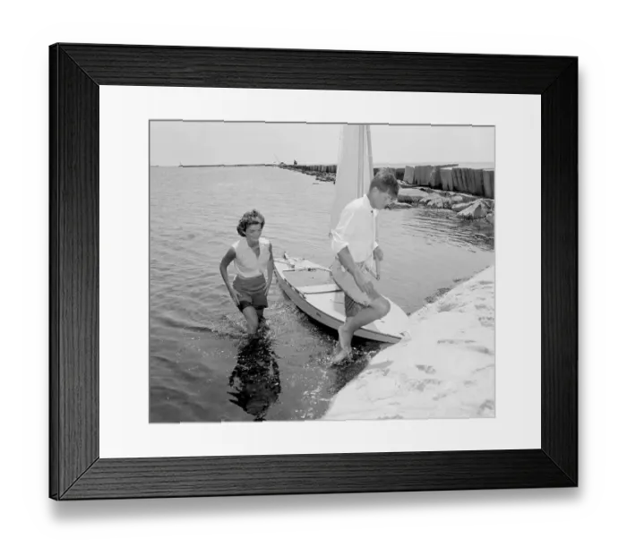Framed Print : John F Kennedy with His Wife Jacqueline Framed Print : John F Kennedy with His Wife Jacqueline