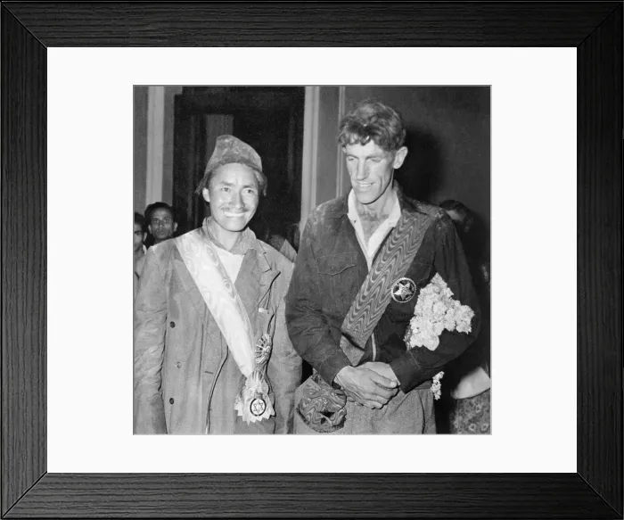 Framed Print : Tenzing Norgay and Edmund Hillary Framed Print : Tenzing Norgay and Edmund Hillary