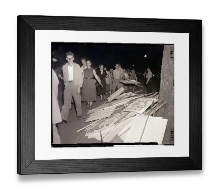 Framed Print : Vigil of Mercy Picketers Framed Print : Vigil of Mercy Picketers