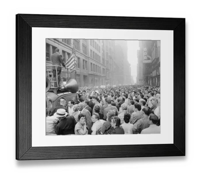 Framed Print : Speeches Condemning Rosenberg Execution Framed Print : Speeches Condemning Rosenberg Execution