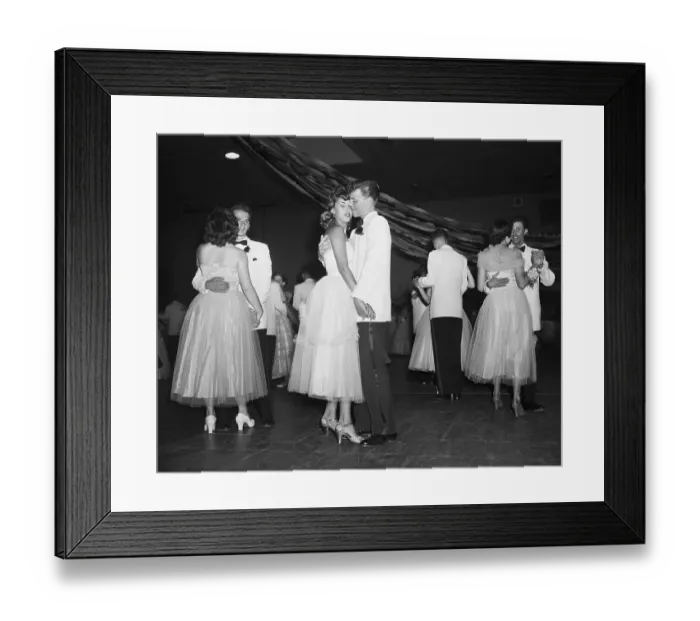 Framed Print : Couples Dancing at Senior Prom Framed Print : Couples Dancing at Senior Prom