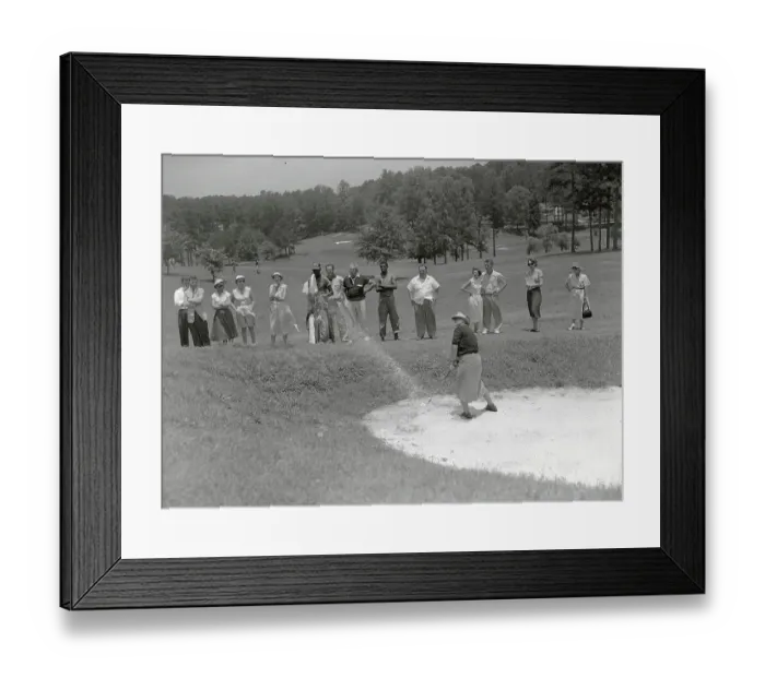 Framed Print : Patty Berg Blasting Out of Sand Trap Framed Print : Patty Berg Blasting Out of Sand Trap