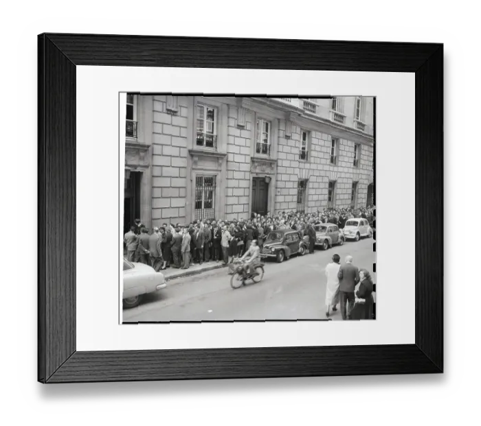 Framed Print : Exterior Of Parisian Embassy Framed Print : Exterior Of Parisian Embassy