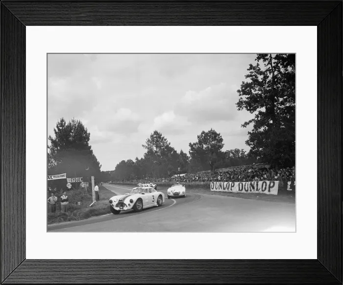 Framed Print : Sports Cars Rounding Curve Framed Print : Sports Cars Rounding Curve