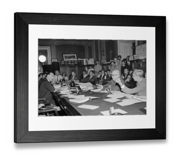 Framed Print : Joseph Mccarthy Questions James Conant Framed Print : Joseph Mccarthy Questions James Conant