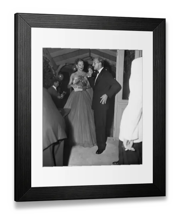 Framed Print : Doris Duke at Belmont Ball with Franz Bueh Framed Print : Doris Duke at Belmont Ball with Franz Bueh