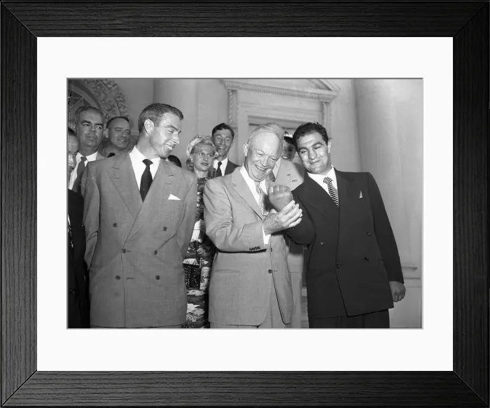 Framed Print : Dwight D. Eisenhower with Sports Stars Framed Print : Dwight D. Eisenhower with Sports Stars