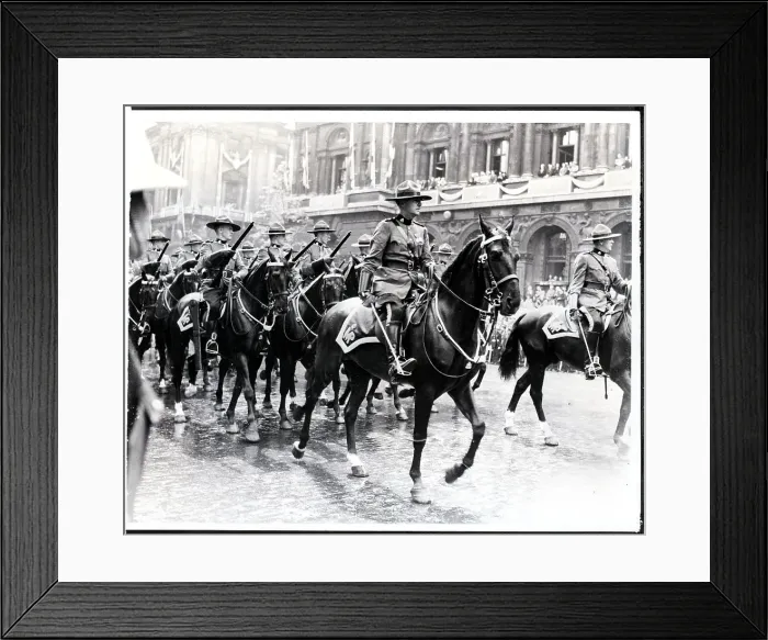 Framed Print : Canadian Mountees Ride In Coronation Pro Framed Print : Canadian Mountees Ride In Coronation Pro
