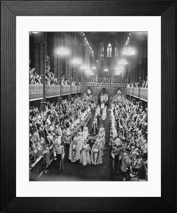 Framed Print : Procession of Queen Elizabeth II Framed Print : Procession of Queen Elizabeth II