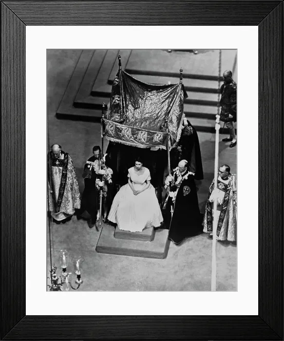 Framed Print : The Coronation Of Queen Elizabeth II Framed Print : The Coronation Of Queen Elizabeth II