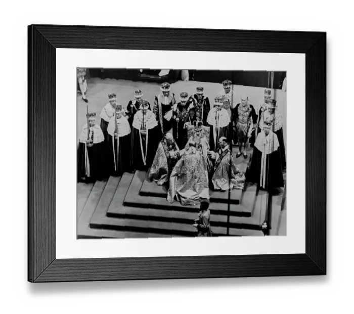 Framed Print : The Coronation Of Queen Elizabeth II Framed Print : The Coronation Of Queen Elizabeth II