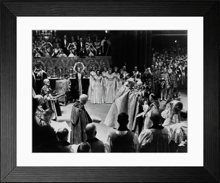 Framed Print : The Coronation Of Queen Elizabeth II Framed Print : The Coronation Of Queen Elizabeth II