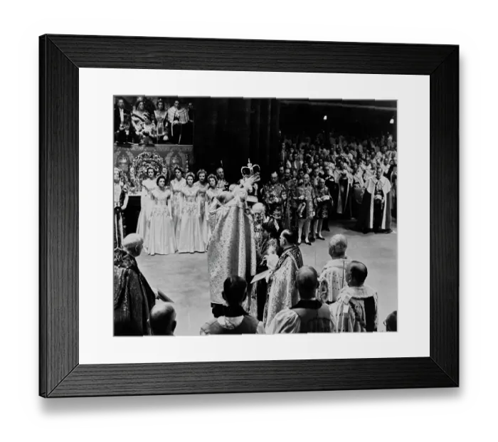 Framed Print : The Coronation Of Queen Elizabeth II Framed Print : The Coronation Of Queen Elizabeth II