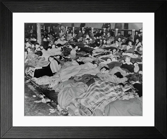 Framed Print : People Camping On The Mall Framed Print : People Camping On The Mall