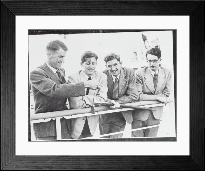 Framed Print : Edmund Hillary with Others Framed Print : Edmund Hillary with Others