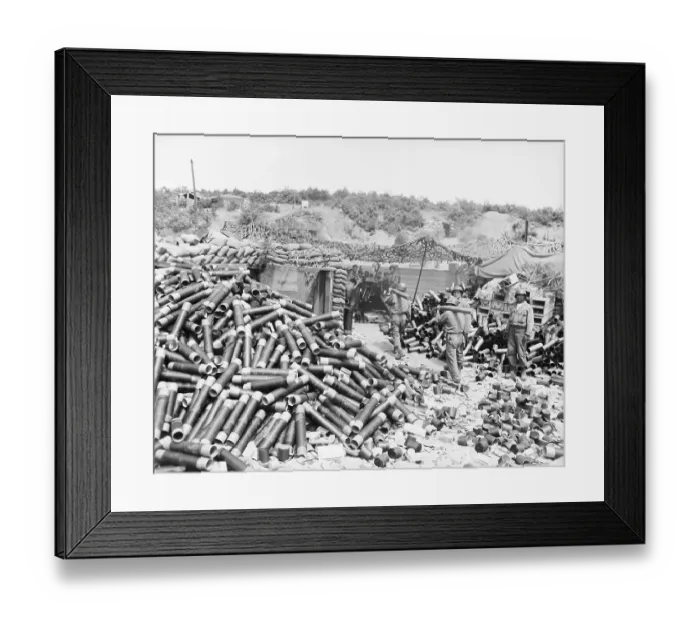 Framed Print : Turkish Mortar Crew Is Barricaded Framed Print : Turkish Mortar Crew Is Barricaded