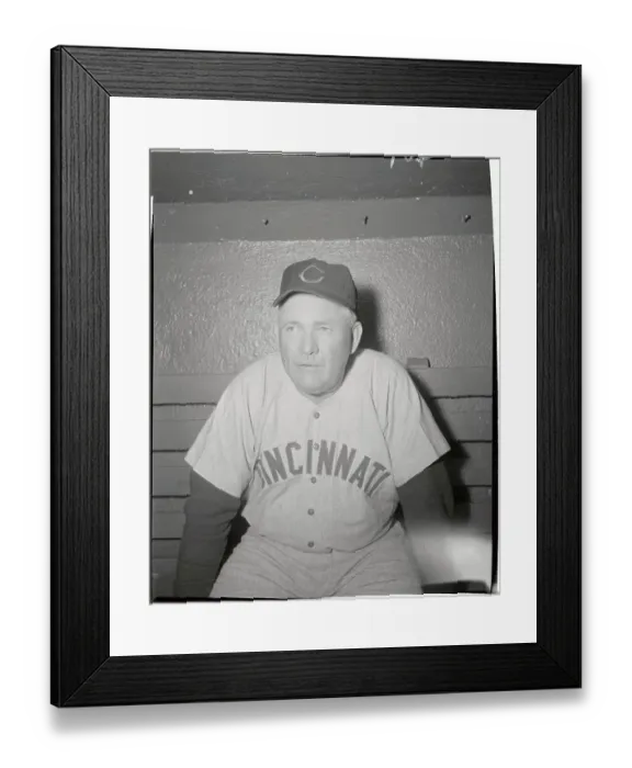 Framed Print : Portrait of Rogers Hornsby The Cincinnati Reds Manager