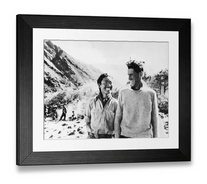 Framed Print : Tenzing Norgay and Edmund Hillary Framed Print : Tenzing Norgay and Edmund Hillary