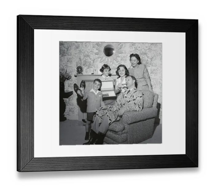 Framed Print : Danny Thomas Relaxing With Family Framed Print : Danny Thomas Relaxing With Family