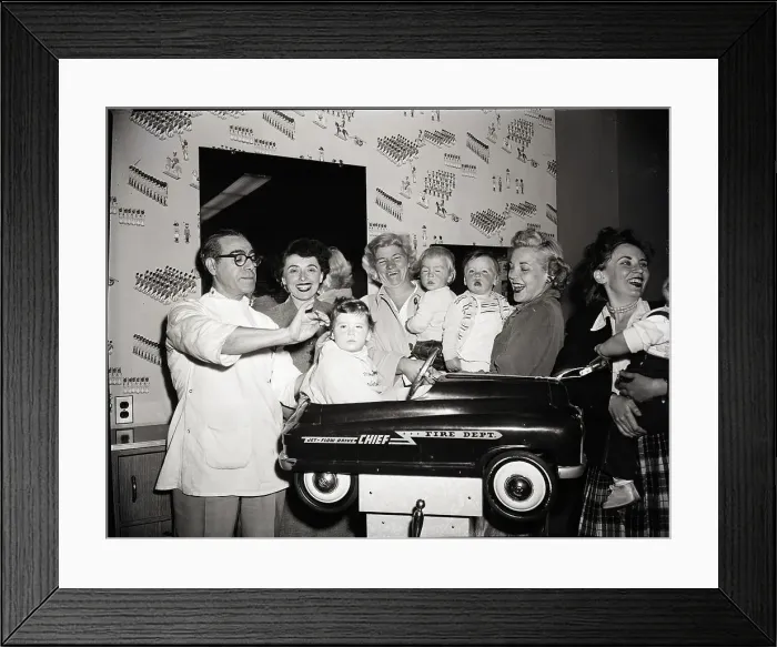 Framed Print : Boy Getting Haircut;Parents And Kids Wat Framed Print : Boy Getting Haircut;Parents And Kids Wat