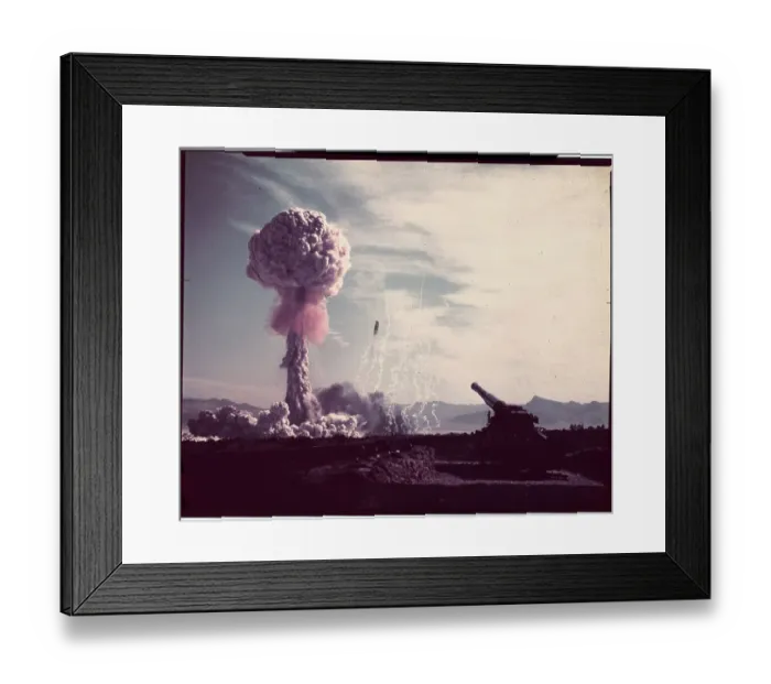 Framed Print : Atomic Explosion in Action Framed Print : Atomic Explosion in Action