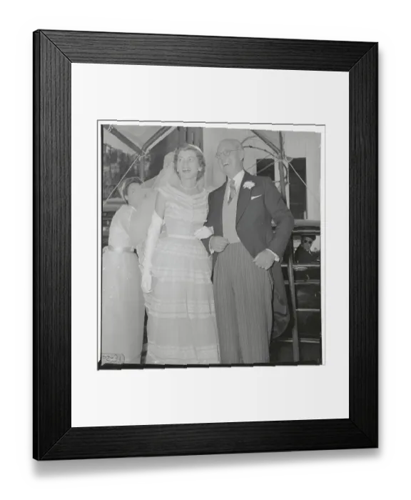 Framed Print : Joseph P. Kennedy Escorting his Daughter Framed Print : Joseph P. Kennedy Escorting his Daughter