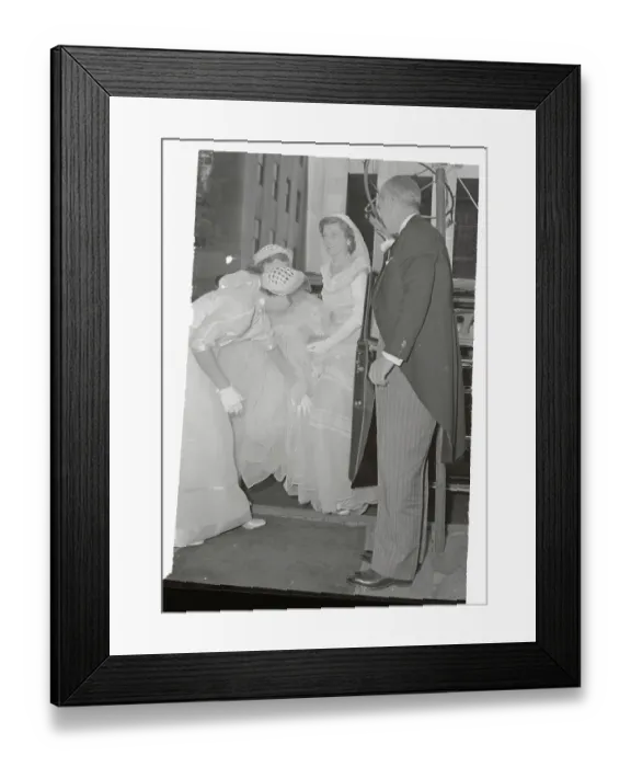 Framed Print : Eunice Mary Kennedy Getting Married Framed Print : Eunice Mary Kennedy Getting Married