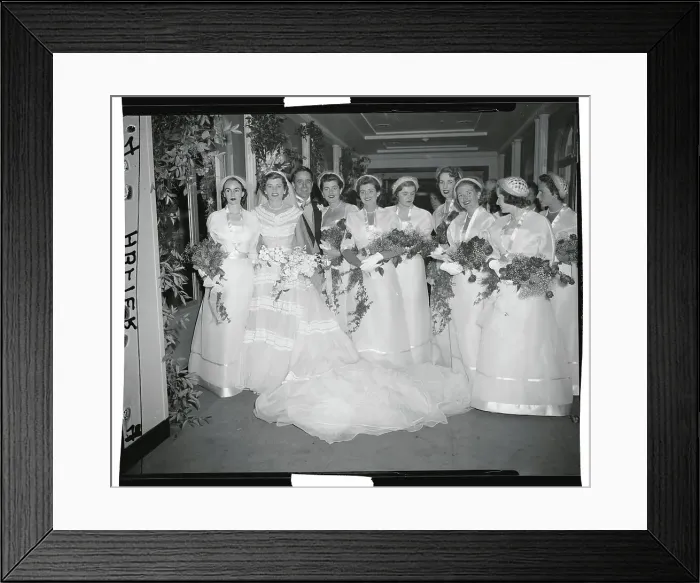 Framed Print : Eunice Mary Shriver and Bridesmaids Framed Print : Eunice Mary Shriver and Bridesmaids