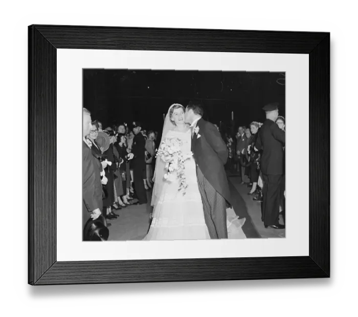 Framed Print : Sargent Shriver and Eunice Mary Kennedy at Their Wedding Framed Print : Sargent Shriver and Eunice Mary Kennedy at Their Wedding