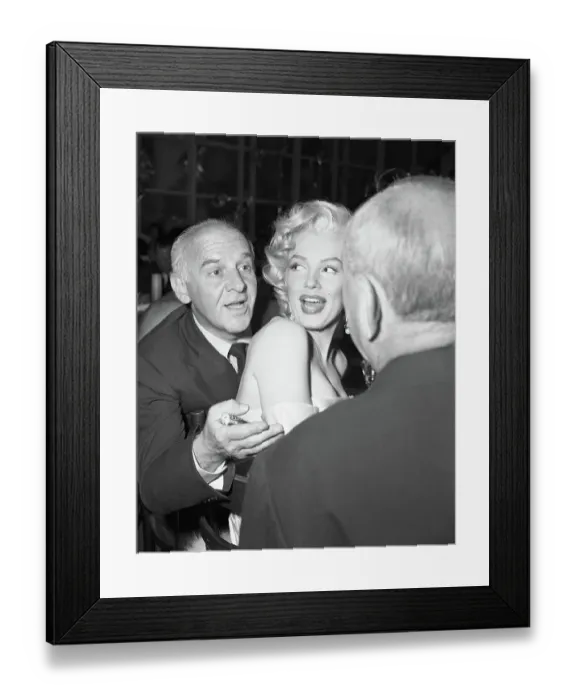 Framed Print : Walter Winchell and Marilyn Monroe at Party Framed Print : Walter Winchell and Marilyn Monroe at Party