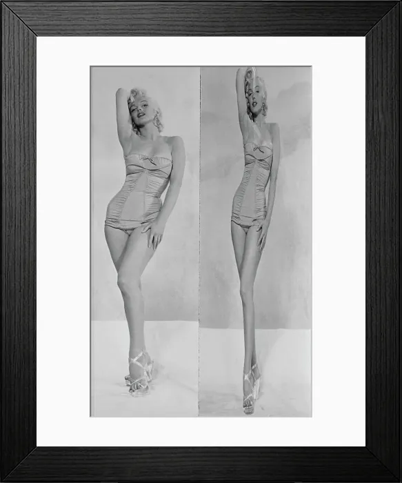 Framed Print : Diptych of Marilyn Monroe with Special Effect Framed Print : Diptych of Marilyn Monroe with Special Effect