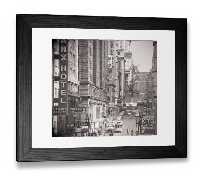 Framed Print : Powell Street in San Francisco Framed Print : Powell Street in San Francisco