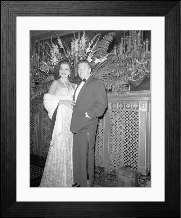 Framed Print : Xavier Cugat and Abbe Lane Posing in Lounge Framed Print : Xavier Cugat and Abbe Lane Posing in Lounge