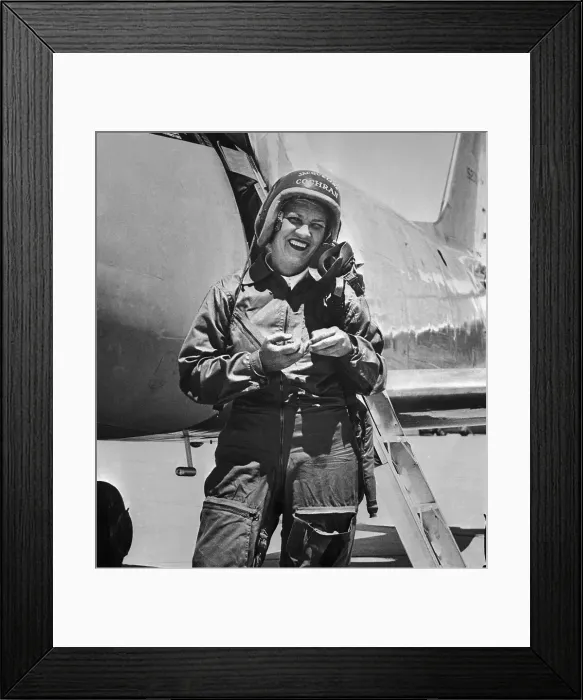 Framed Print : Jacqueline Cochran by Jet Framed Print : Jacqueline Cochran by Jet