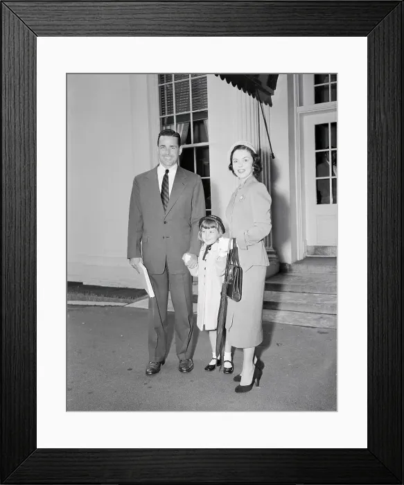 Framed Print : Shirley Temple with Family Framed Print : Shirley Temple with Family