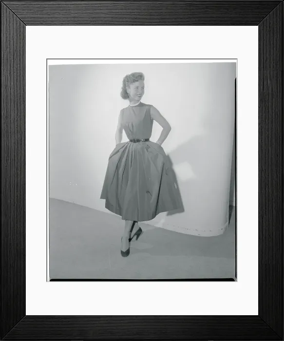 Framed Print : Debbie Reynolds Wearing a Simple Dress Framed Print : Debbie Reynolds Wearing a Simple Dress
